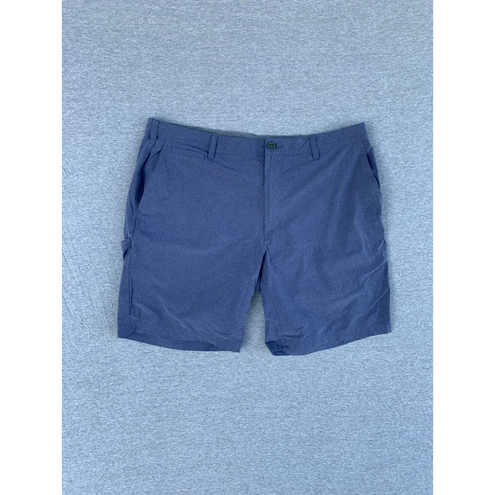 Orvis Mens Tech Performance Stretch Shorts Blue Size 40 Hiking Fishing